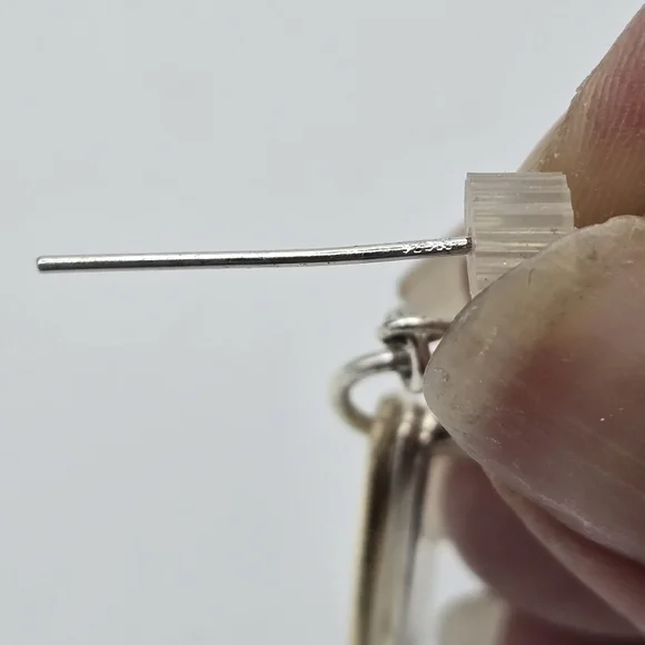 Sterling Silver Layered Dangle Earrings - Picture 5 of 7